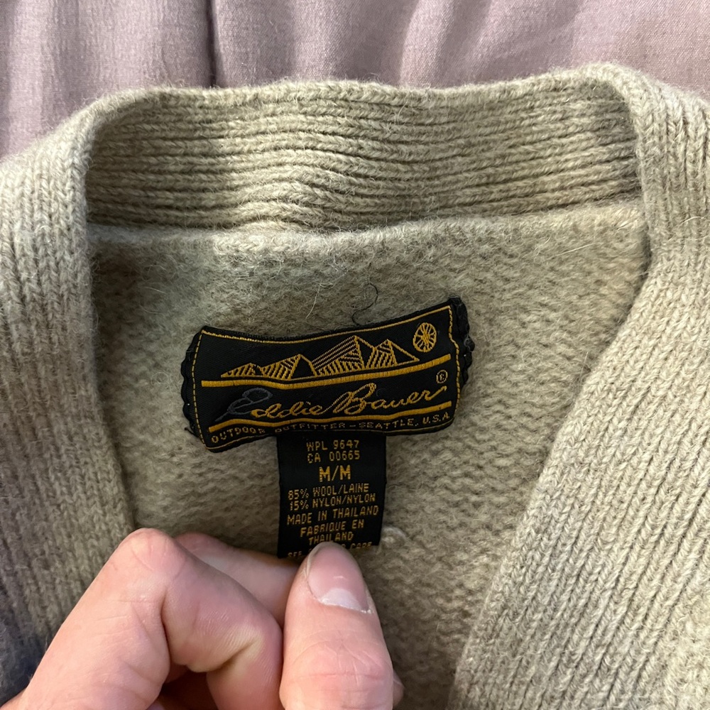 Vintage Eddie Bauer Wool Cardigan